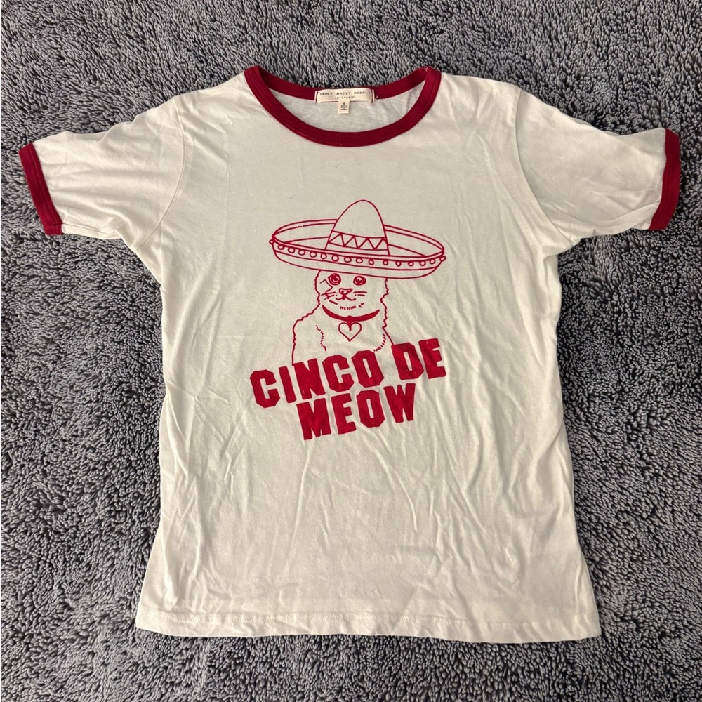 Urban Outfitters 'Cinco de Meow' Graphic Tee NWOT